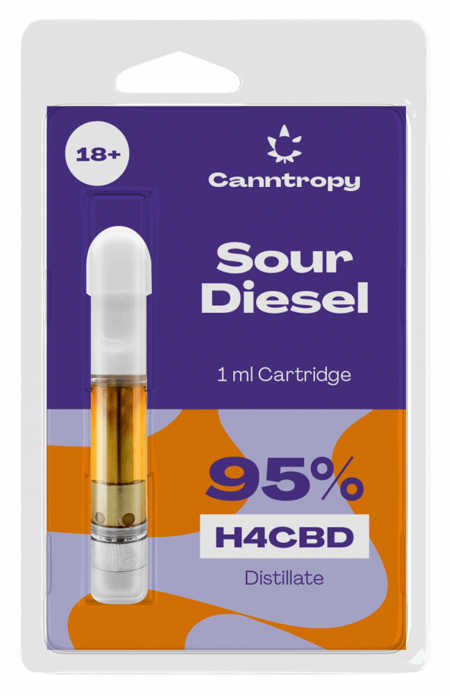 Canntropy H4CBD Cartridge Sour Diesel, 95 % H4CBD, 1 ml