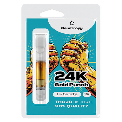 Canntropy THCJD Cartridge 24K Gold Punch, THCJD 90%, 1 ml