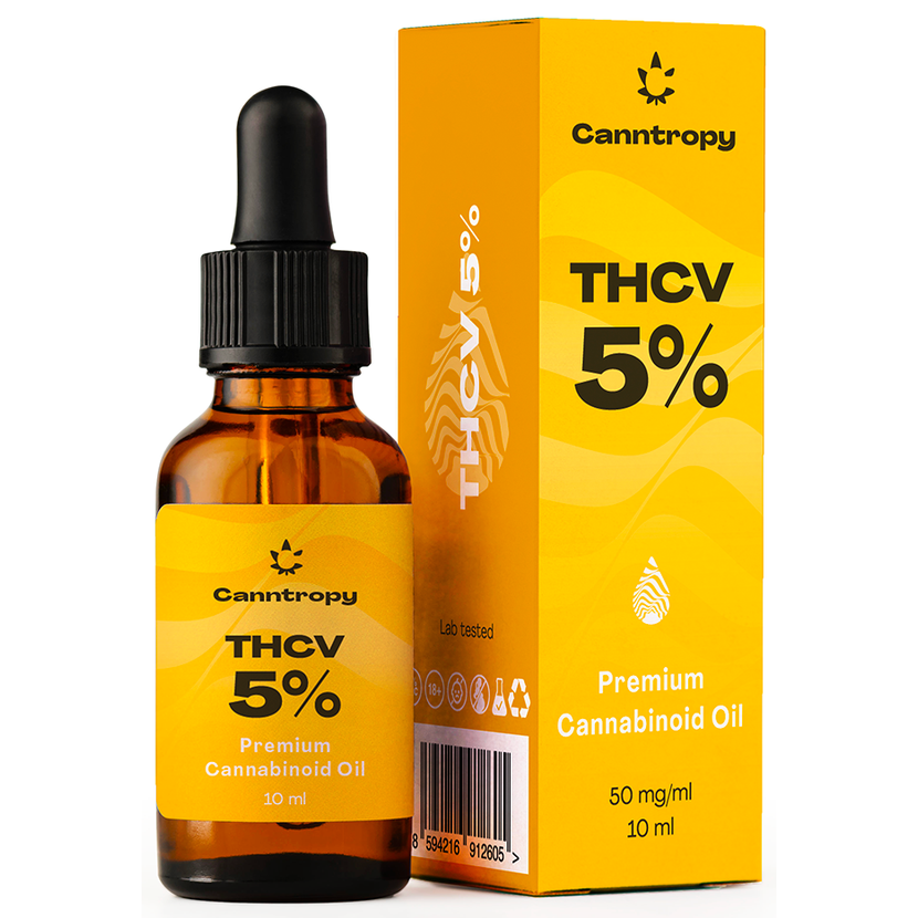 Canntropy THCV Premium Cannabinoid Olja - 5 %, 500 mg, 10 ml